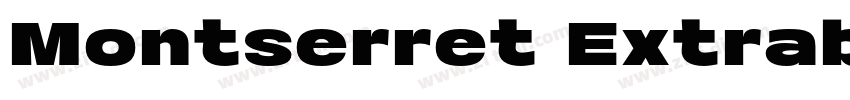 Montserret Extrabold字体转换